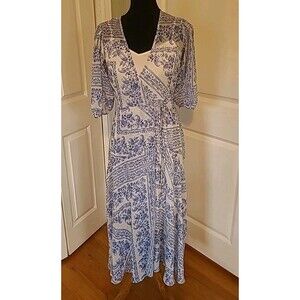 raw milkmaid dress White Lace Up Milkmaid Maxi Dress M main image 1